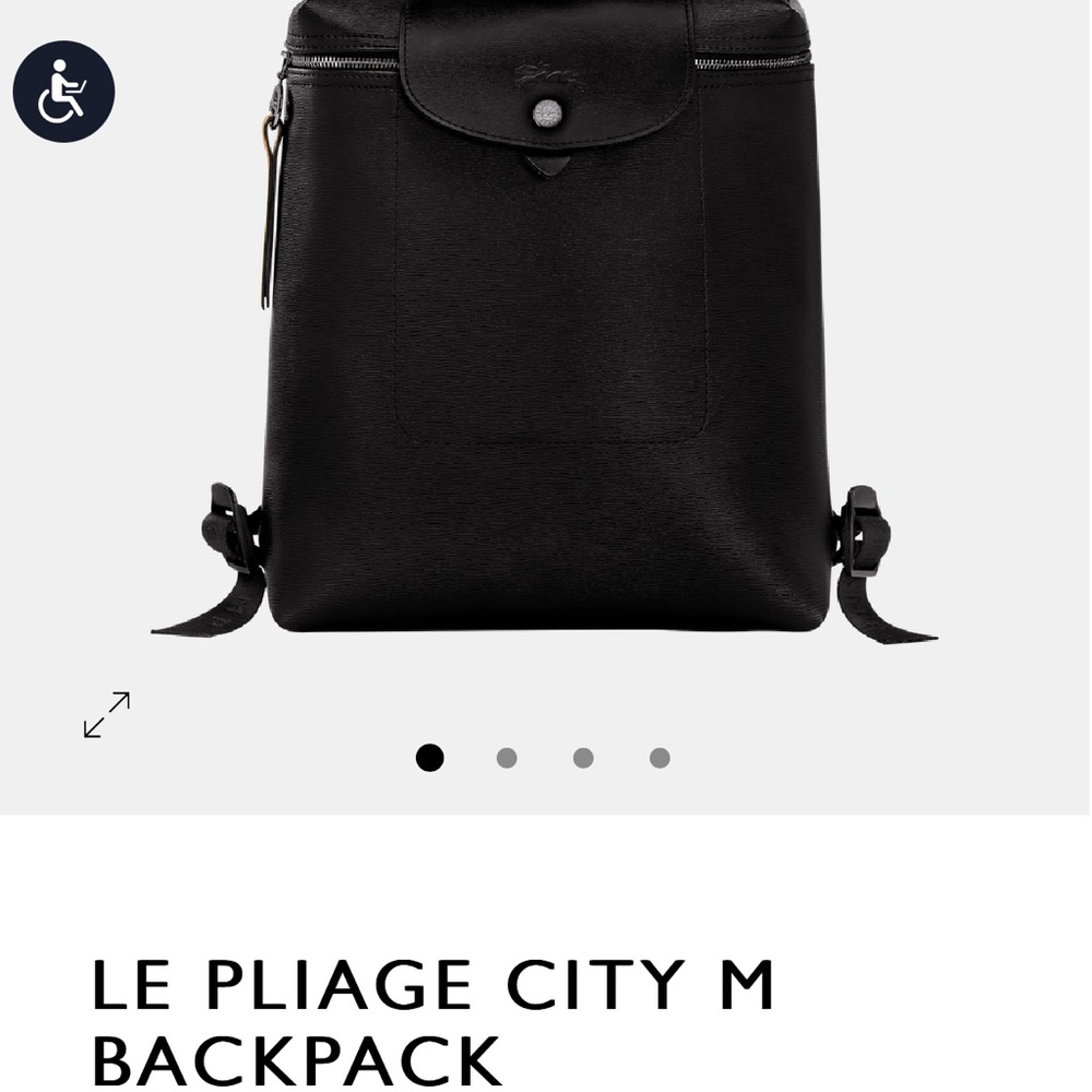 Longchamp Lepliage City M backpack - newer styled coated canvas